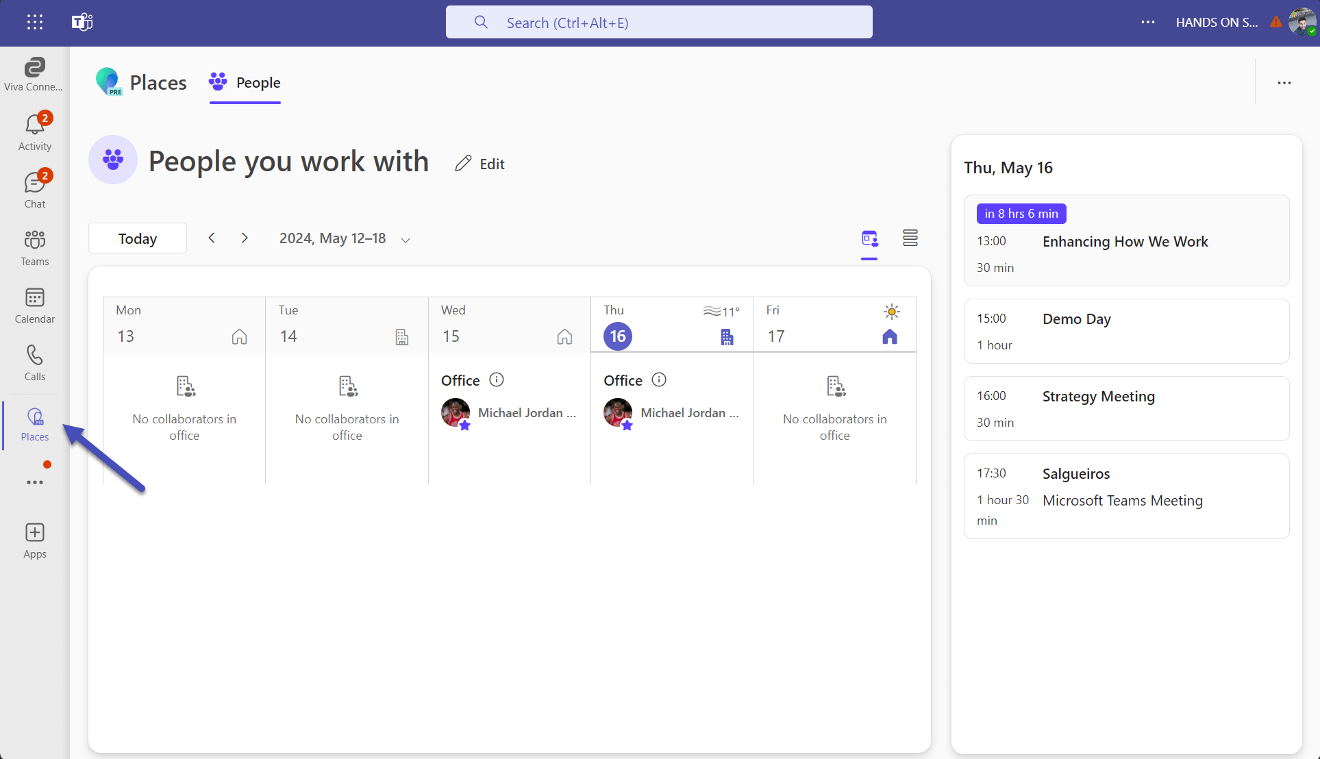 Add Microsoft Places to Microsoft Teams